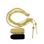 Bullion wire cord Aiguillette Epaulette Shoulder epaulets for military Navy Christmas Gift Costume Accessory One set selling