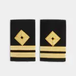 Merchant Marine Navy Epaulette 1-4 bar gold epaulete Bullion Braid Captain Chief officer shoulder Shipping epaulettes