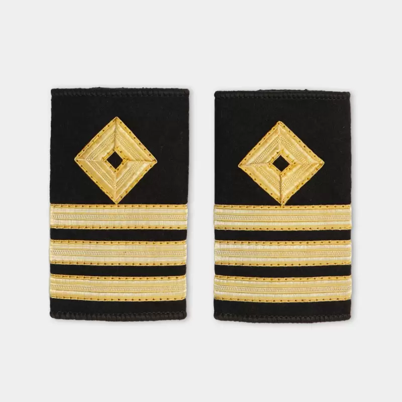 Merchant Marine Navy Epaulette 1-4 bar gold epaulete Bullion Braid Captain Chief officer shoulder Shipping epaulettes