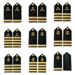 Military Shoulder Epaulette board Navy Capt Captain Rank Insignia Shoulder Shipping Strap Board Epaulette Seaman Costume Epaulet