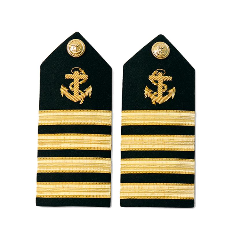 Military Shoulder Epaulette board Navy Capt Captain Rank Insignia Shoulder Shipping Strap Board Epaulette Seaman Costume Epaulet