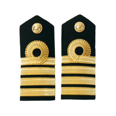 British navy epaulette gold and silver braided navy epaulette captain captain epaulette gift military collection