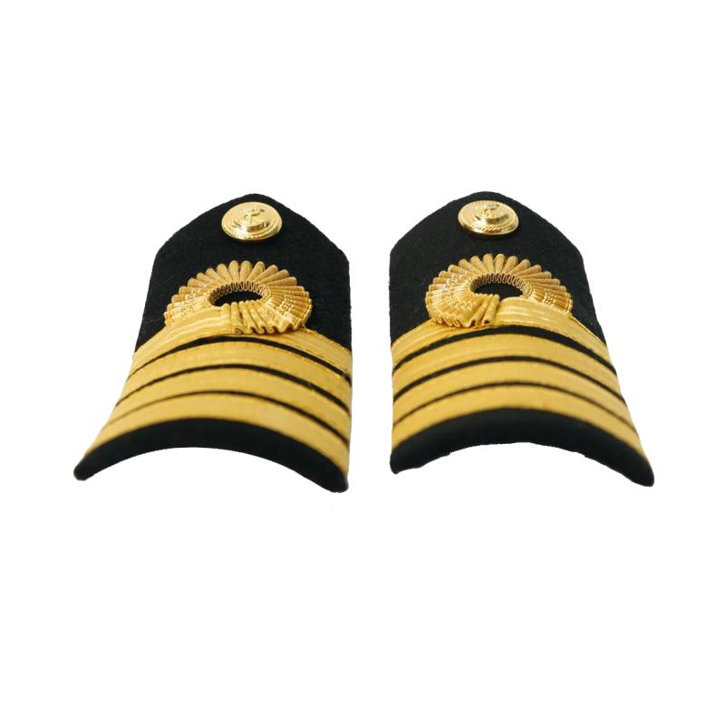 British navy epaulette gold and silver braided navy epaulette captain captain epaulette gift military collection